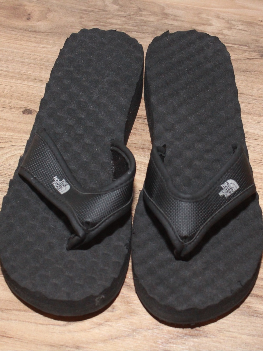 The North Face Black Platform Flip Flops
